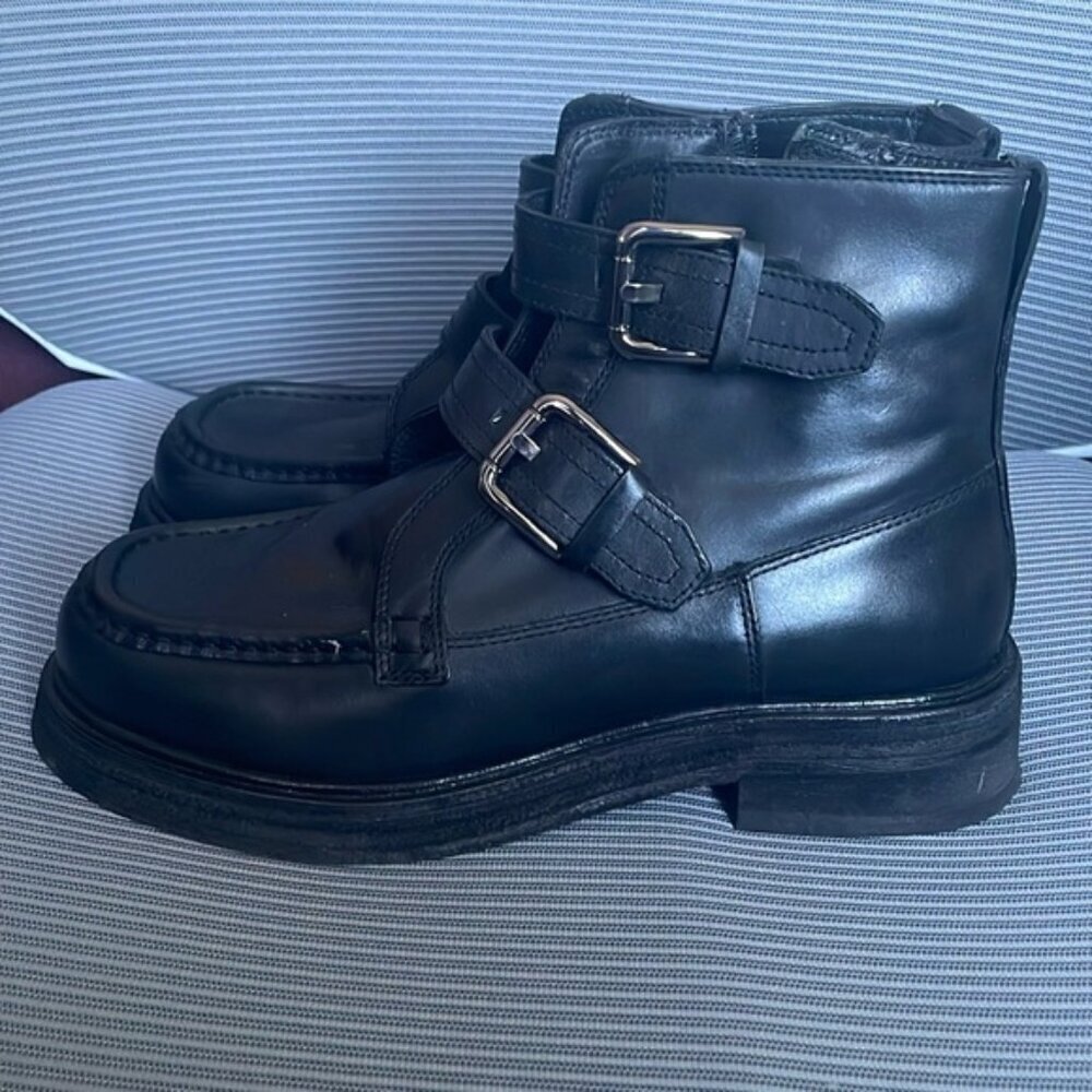 EC Free People Isla Double-Buckle Moto Ankle Boot - Size 7